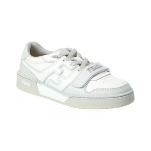 Fendi Match Leather Sneaker, White